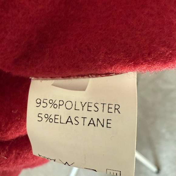 Boutique - Women's Berry Red Flutter Shoulder Hoodie, Sz M - Picture 6 of 6